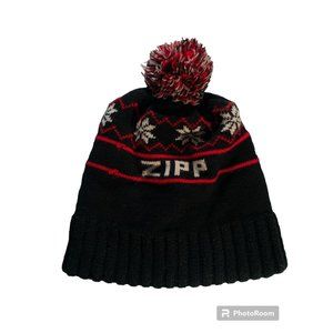 ZIPP SRAM cycles Branded Pom Pom Beanie Knit Pull On Hat, Winter OSFM Adult